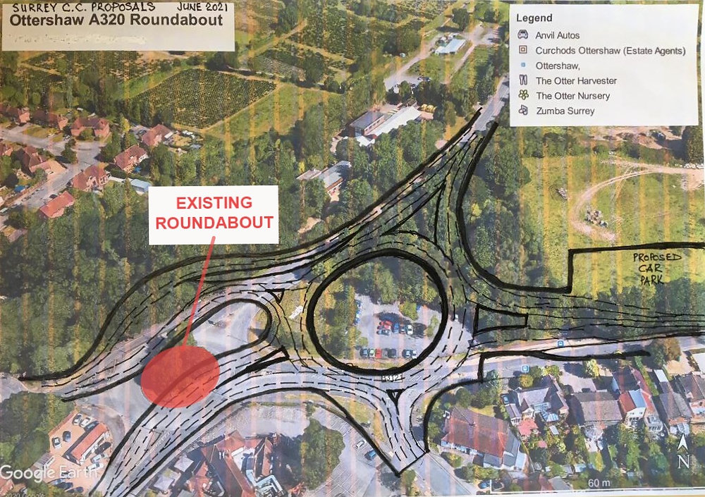 Massive roundabout proposed for Ottershaw