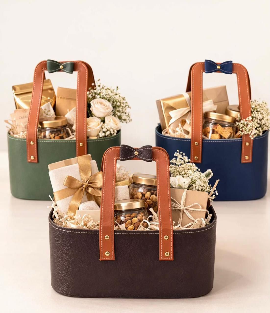 Leather Hamper Basket