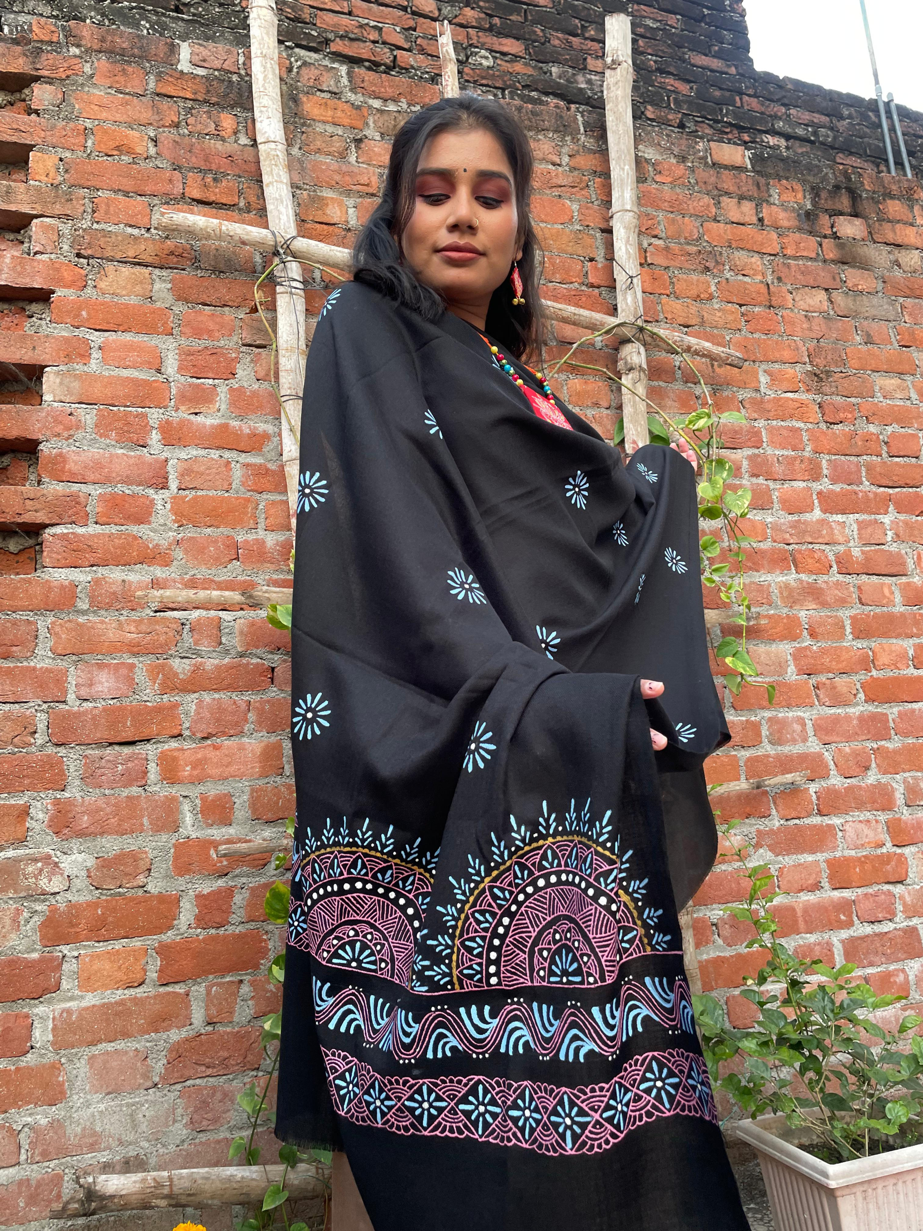 Handpainted Silk Dupatta