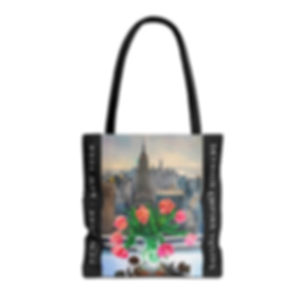 Skyhigh Empire Tulips New York City Eco Tote Bags