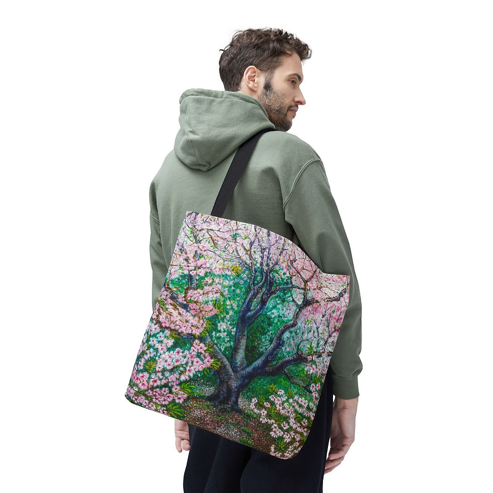 Thumbnail: Cherry Blossoms Tote Bag