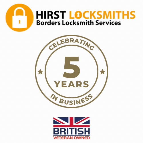 Danny Hirst of Hirst Locksmiths celebrates 5 years of providing emergency and non emergency locksmith cover across the Scottish Borders - Hirst Locksmiths