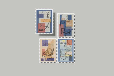Celebrate 70 Years of IKEA–Postage Stamps