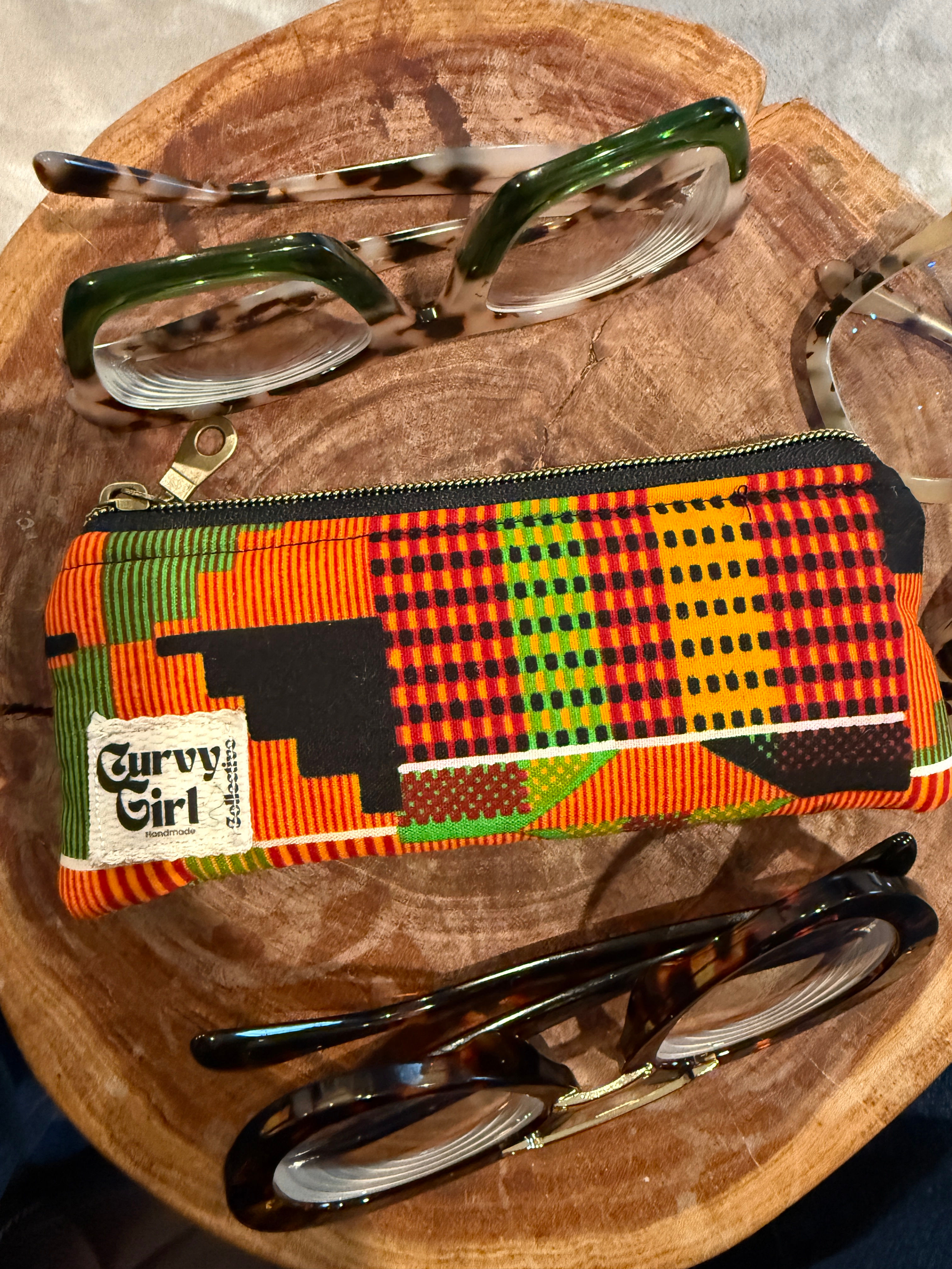 Eyeglass Pencil Case Kente