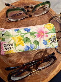 Floral Eyeglass Pencil Case