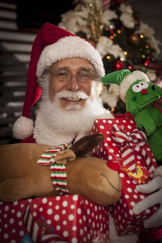 santa con regalos