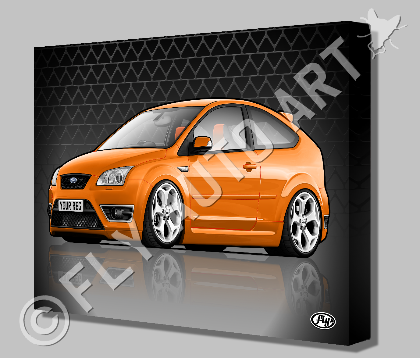 FORD FOCUS MK2 ST PFL CANVAS OR POSTER