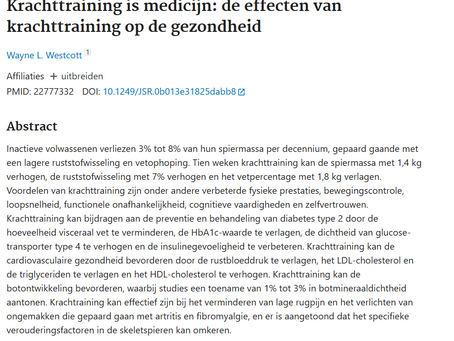 De voordelen van spiertraining