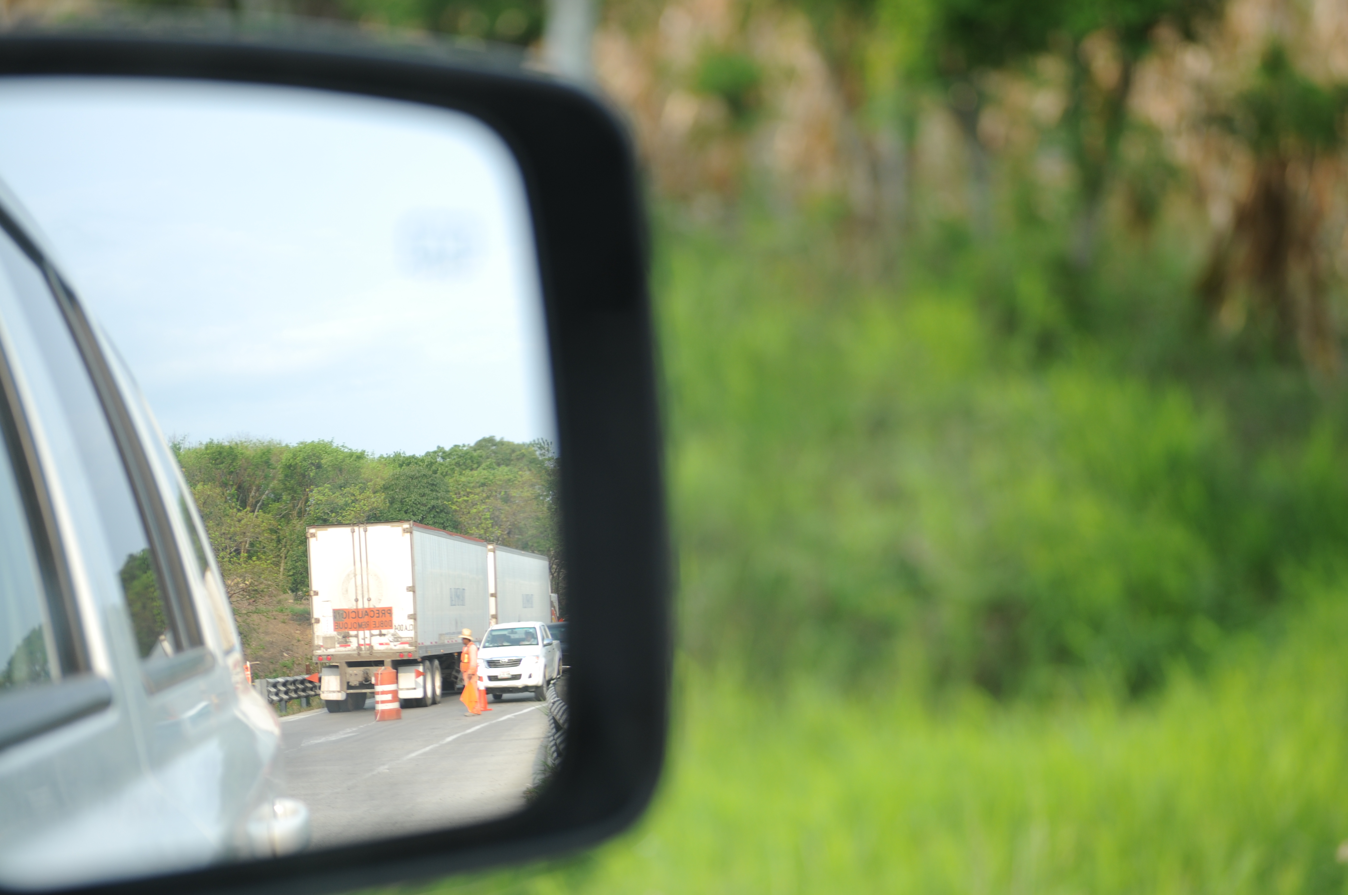 on the road