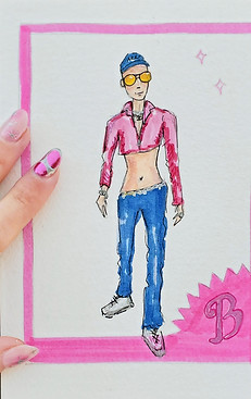 Barbie theme live illustrations