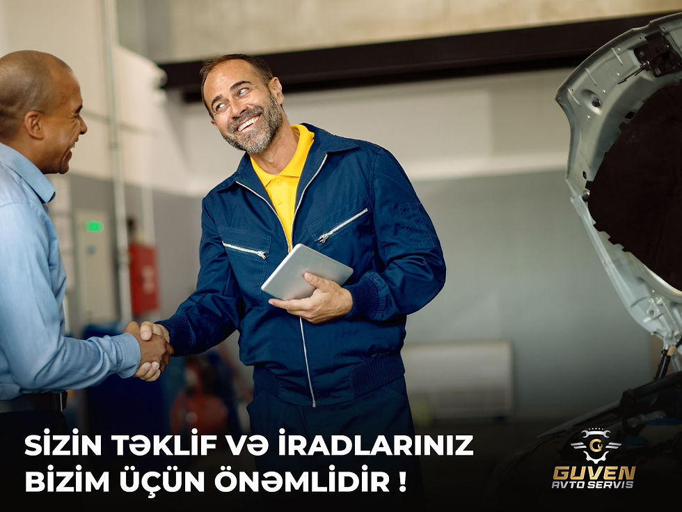 Sizin təklif və iradlarınız bizim üçün önəmlidir