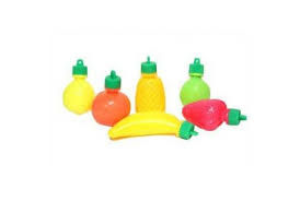 Miniature : Fruit plastique à la poudre lot de 4 pièces