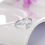 Thumbnail: Karatcart Platimun Plated Heart cut Adjustable Ring