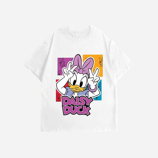 Tシャツ(半袖/袖なし) Disney Daisy Duck Print Jersey T-Shirt Amazon | ディズニー デイジーダック ビッグフェイス Tシャツ | T
