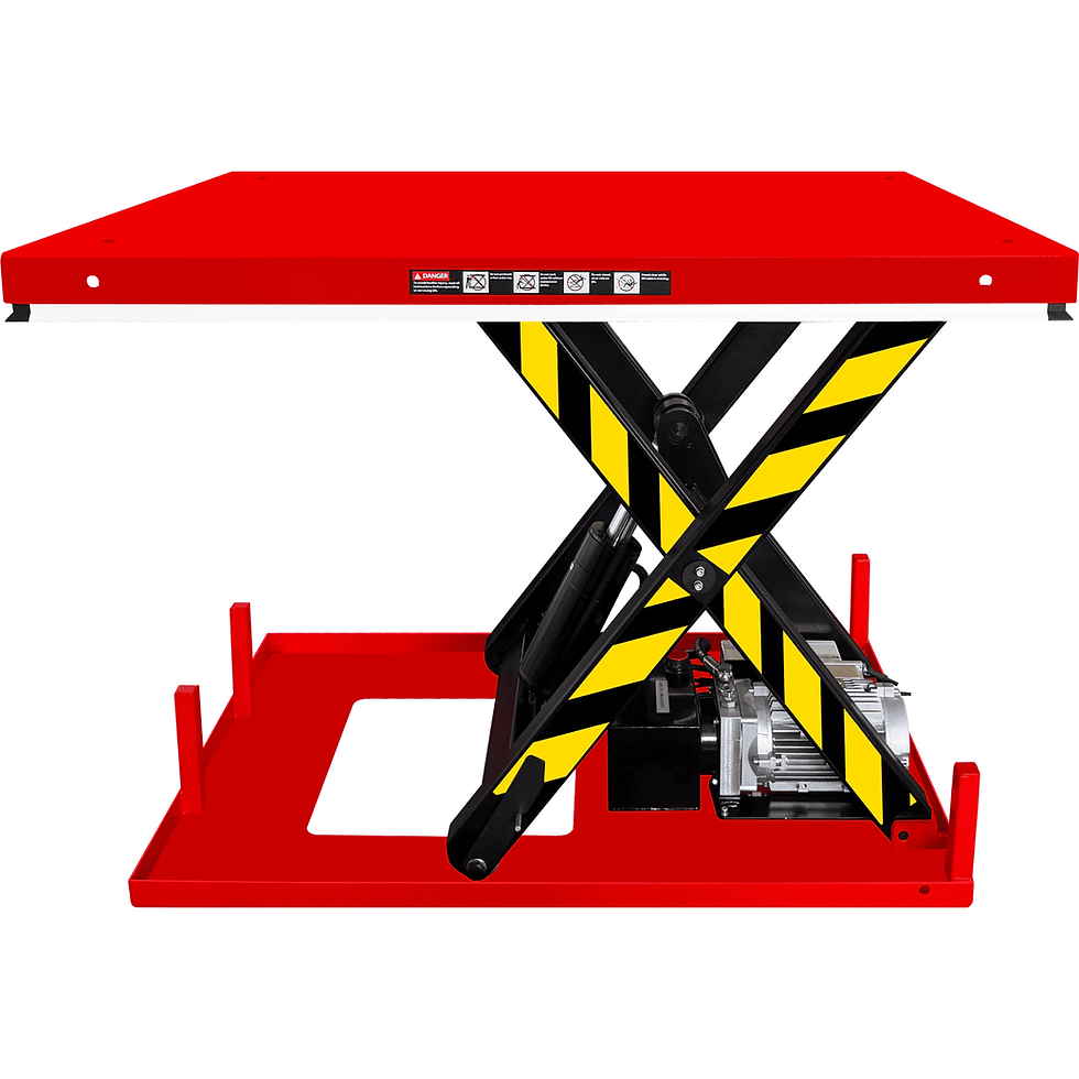 Thumbnail: Electric Hydraulic Scissor Lift Table With Foot Pedal, 2,200 lb., 48" x 36"