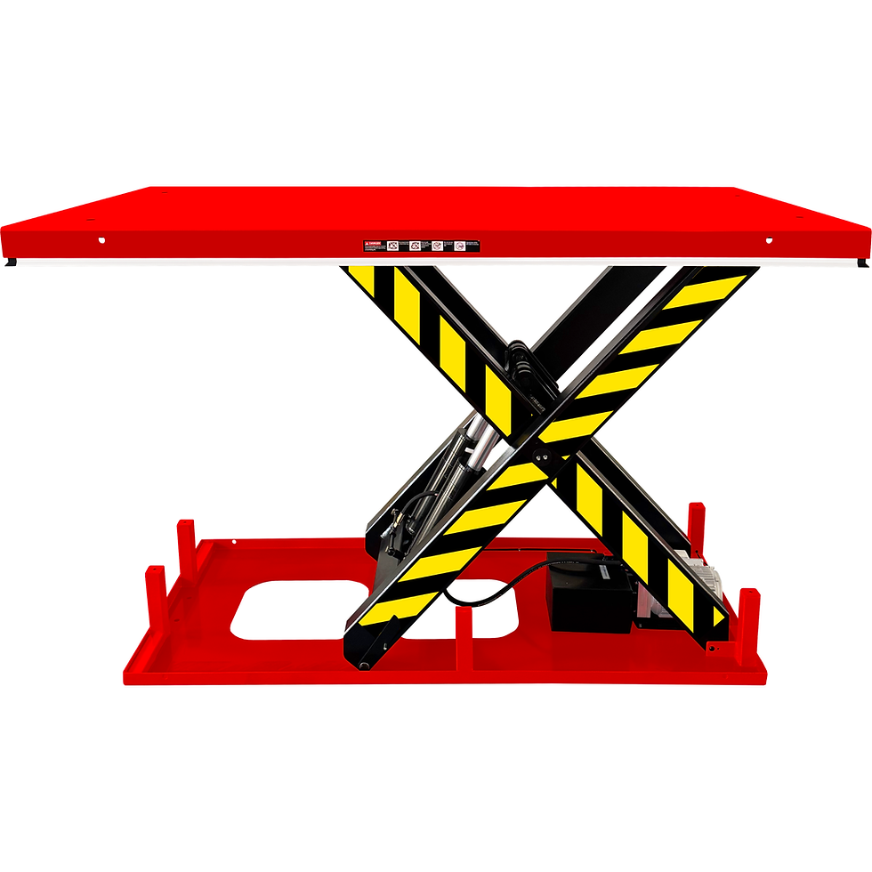 Thumbnail: Electric Hydraulic Scissor Lift Table, 8,800 lb.Cap,86" x 48", 55" Raised Height