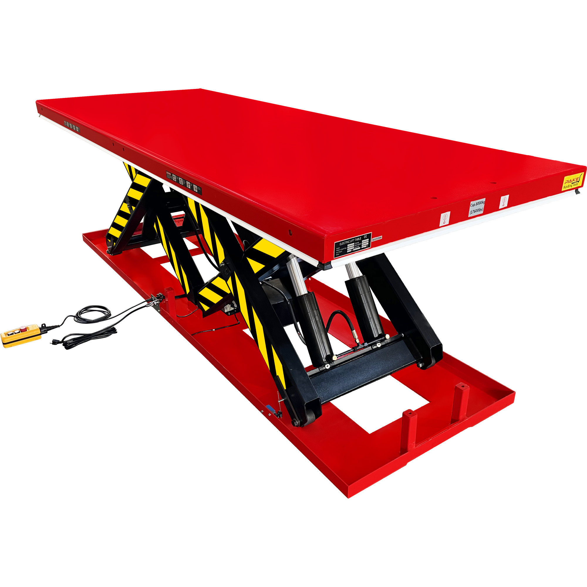 Electric Hydraulic Tandem Lifting Table, 17,600 lb. Capacity, 118-1/2" x 47-1/7"