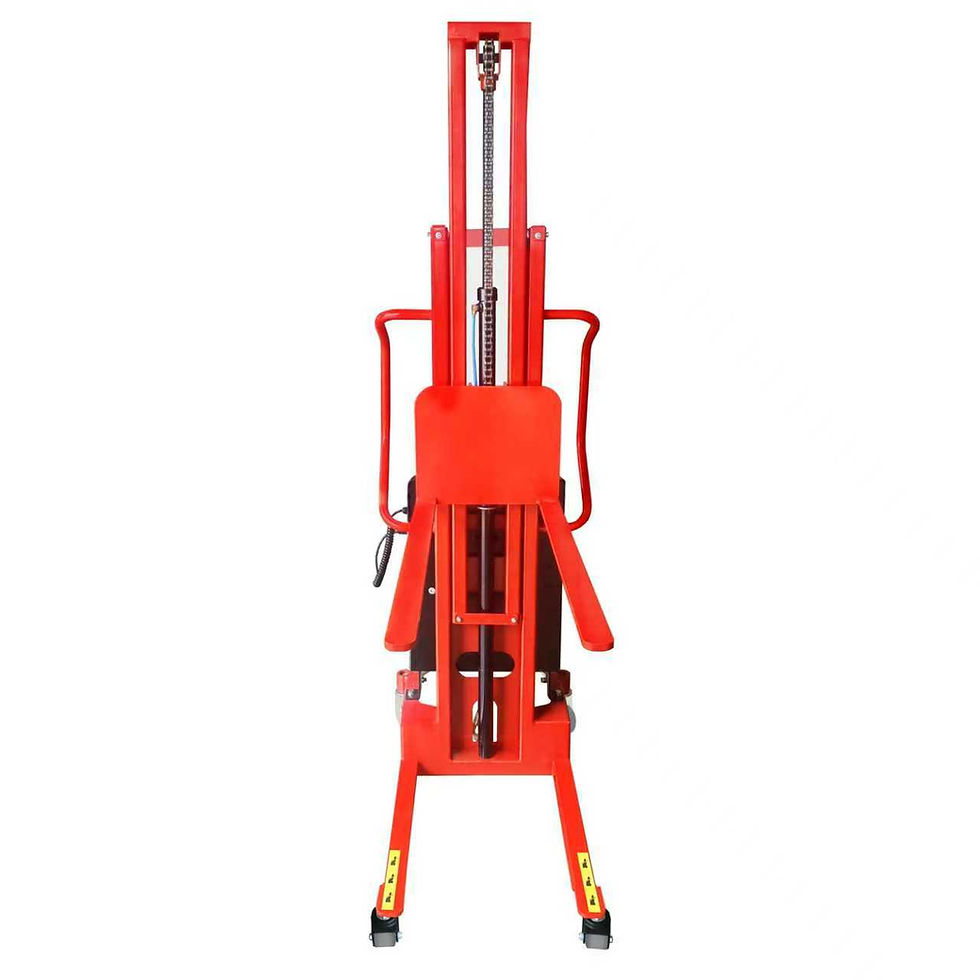 Thumbnail: Powered Fork Type Stacker, 132 lb. Cap, 88.6" Lift Height