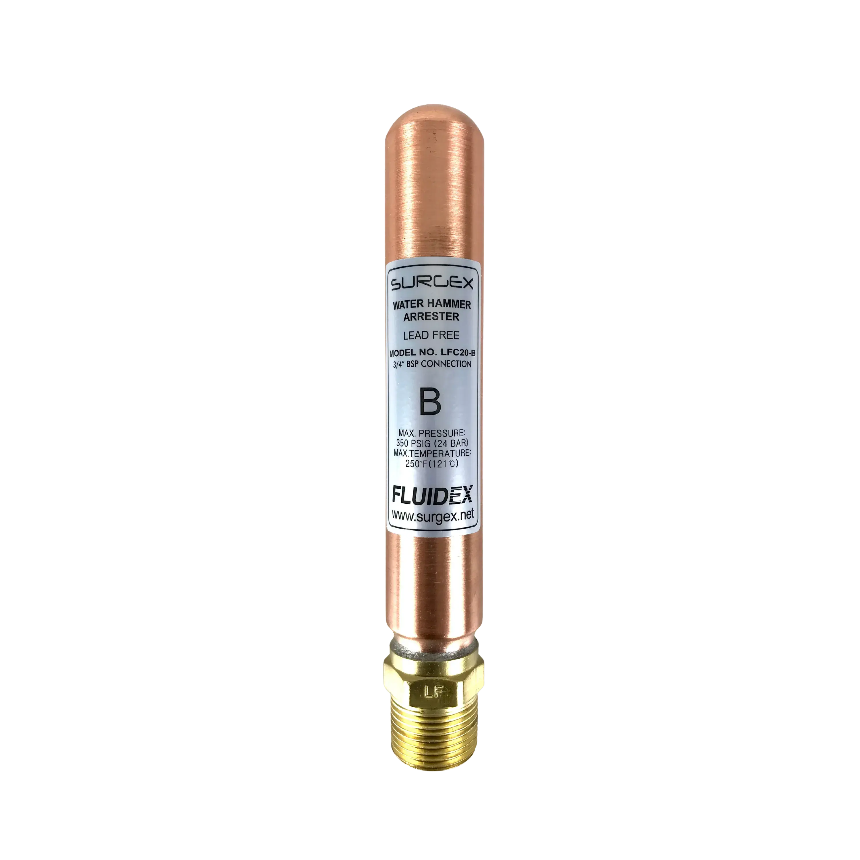 Water hammer arrestor size B