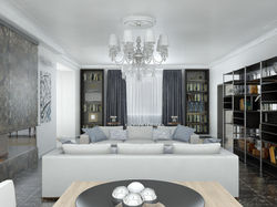 ливинг вид на шторы