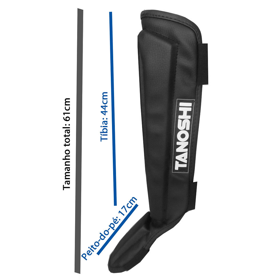 Miniatura: Kit 4 Caneleira Grande MuayThai Sanda Kick acima 1,75m altura
