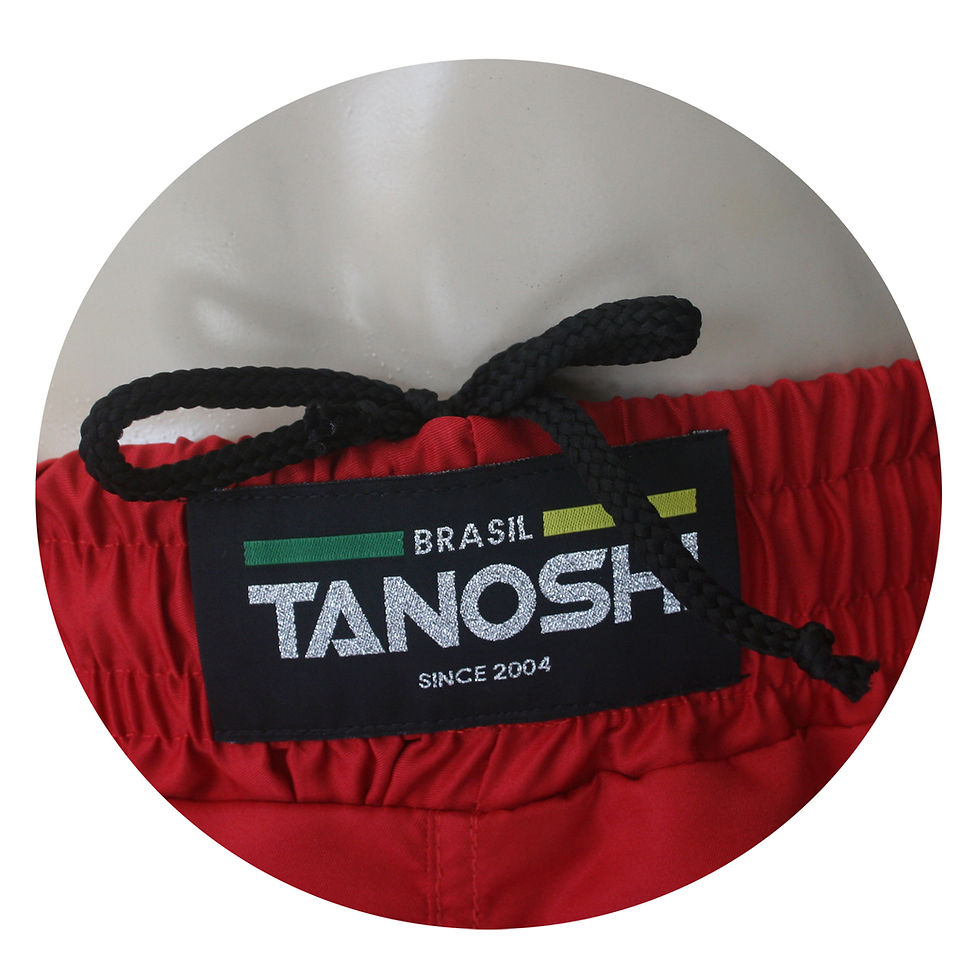 Miniatura: Shorts para Luta ZHEN TANOSHI Vermelho Estampado