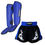 Miniatura: Kit Caneleira E Shorts Trng Azul Muaythai Sanda Kick Mma