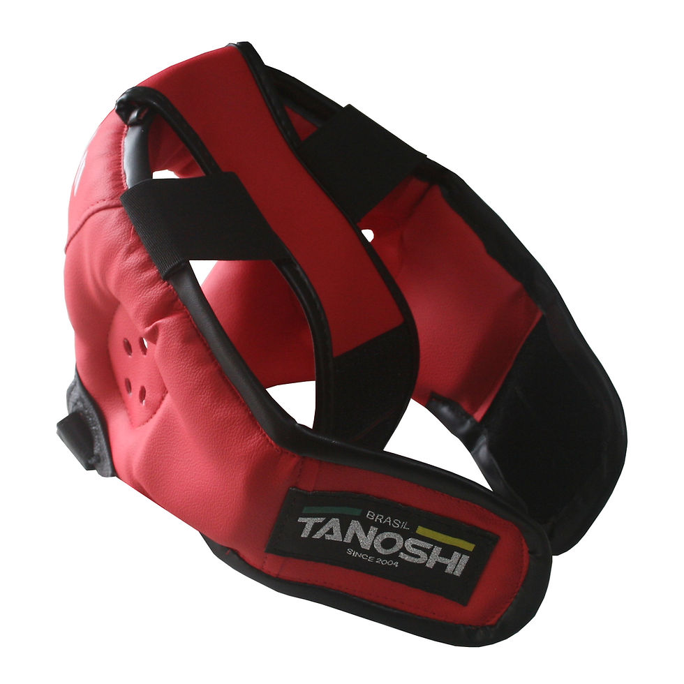 Miniatura: Capacete Vermelho Luta Boxe MuayThai Sanda MMA