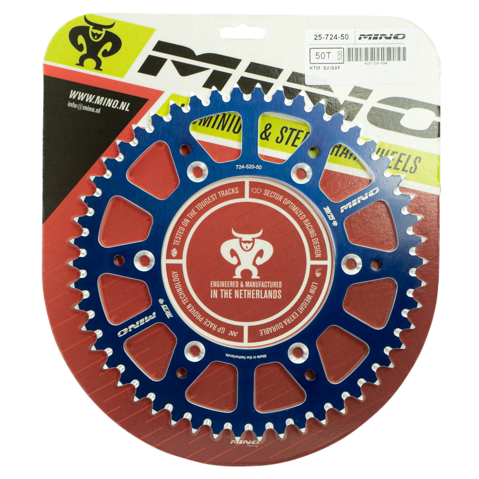 MINO 49T Yamaha YZ-YZF-WRF Blue Alloy Rear Sprocket
