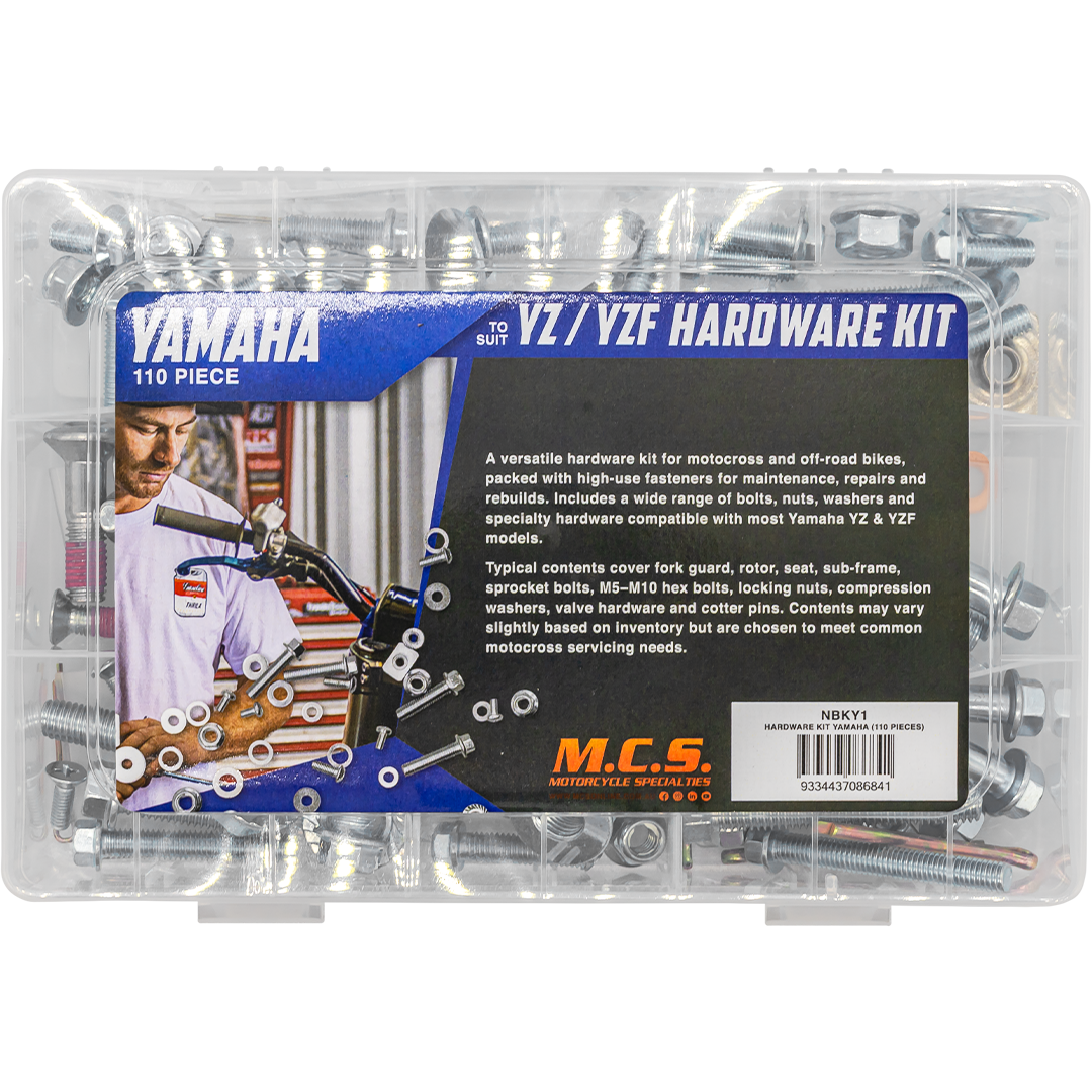 Bolt Kit Workshop Hardware Pack-Yamaha YZ YZF WRF. 110 Piece kit