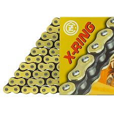 CZ 520 Gold X-Ring Heavy Duty Chain 120 Links