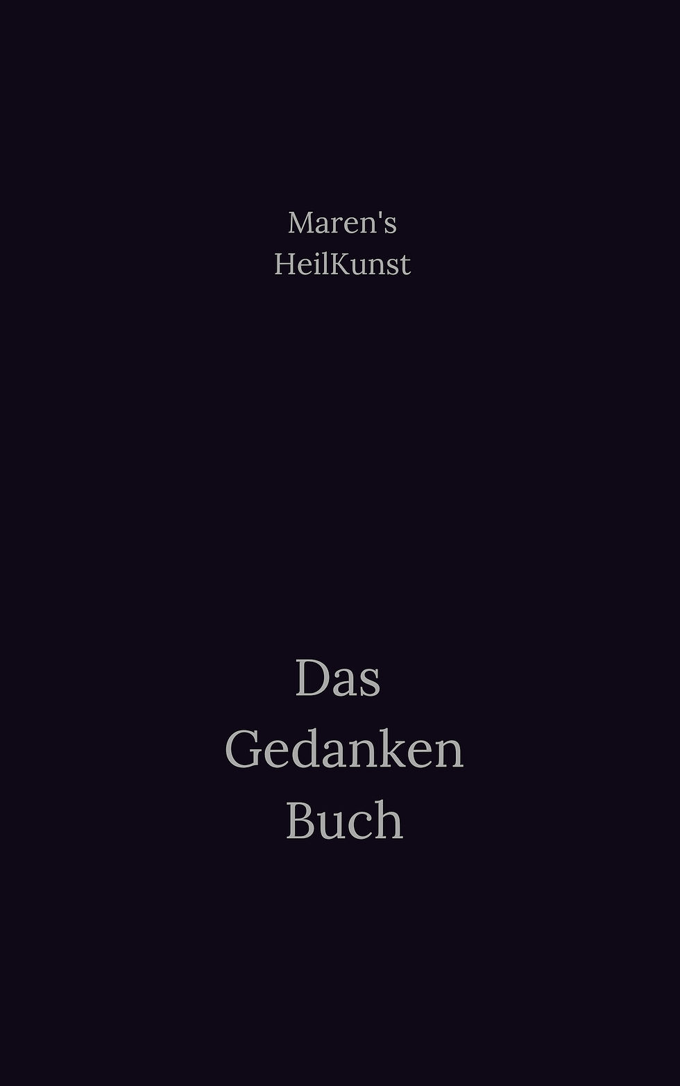 Das Gedanken Buch Cover
