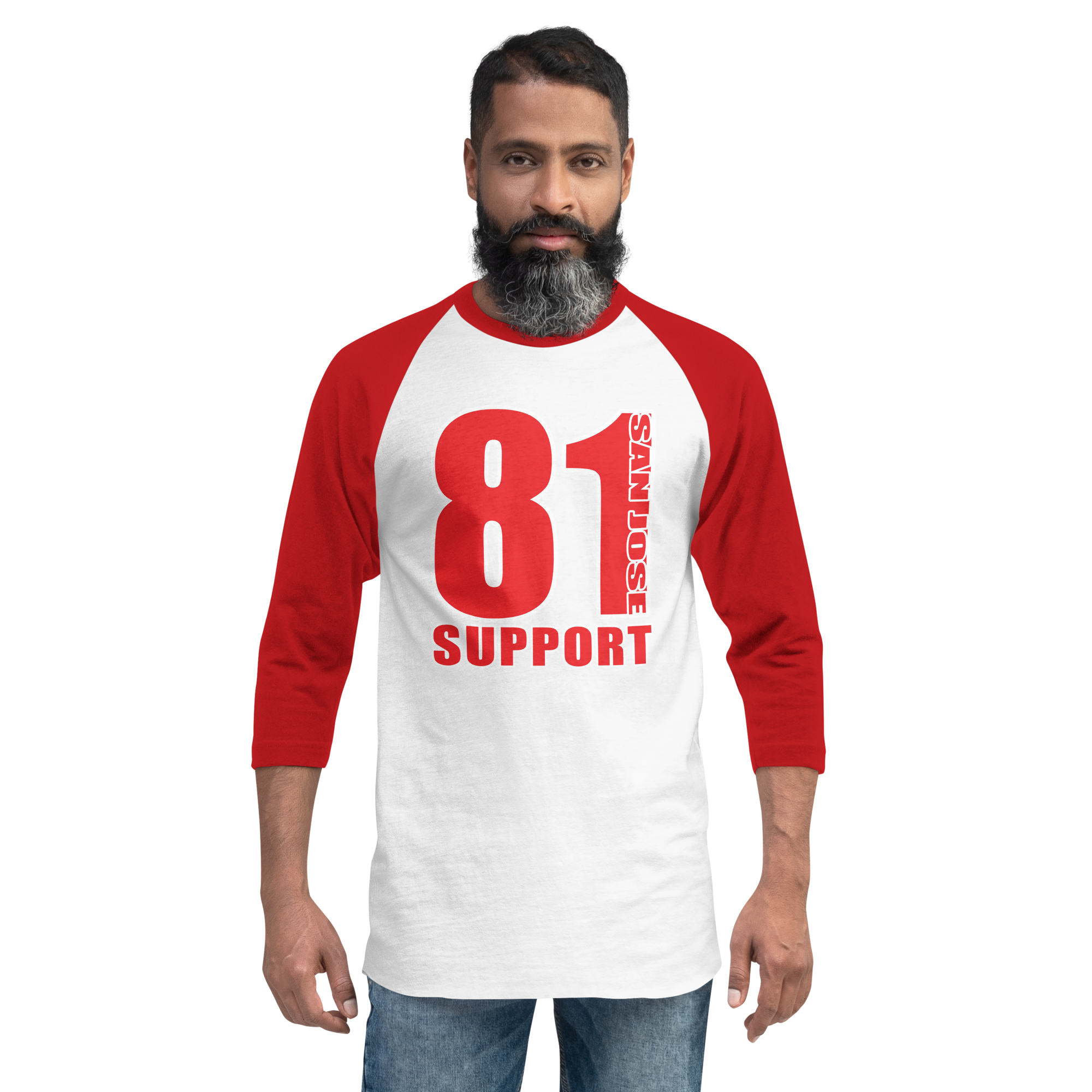 Support San Jose 81 3/4 sleeve raglan shirt