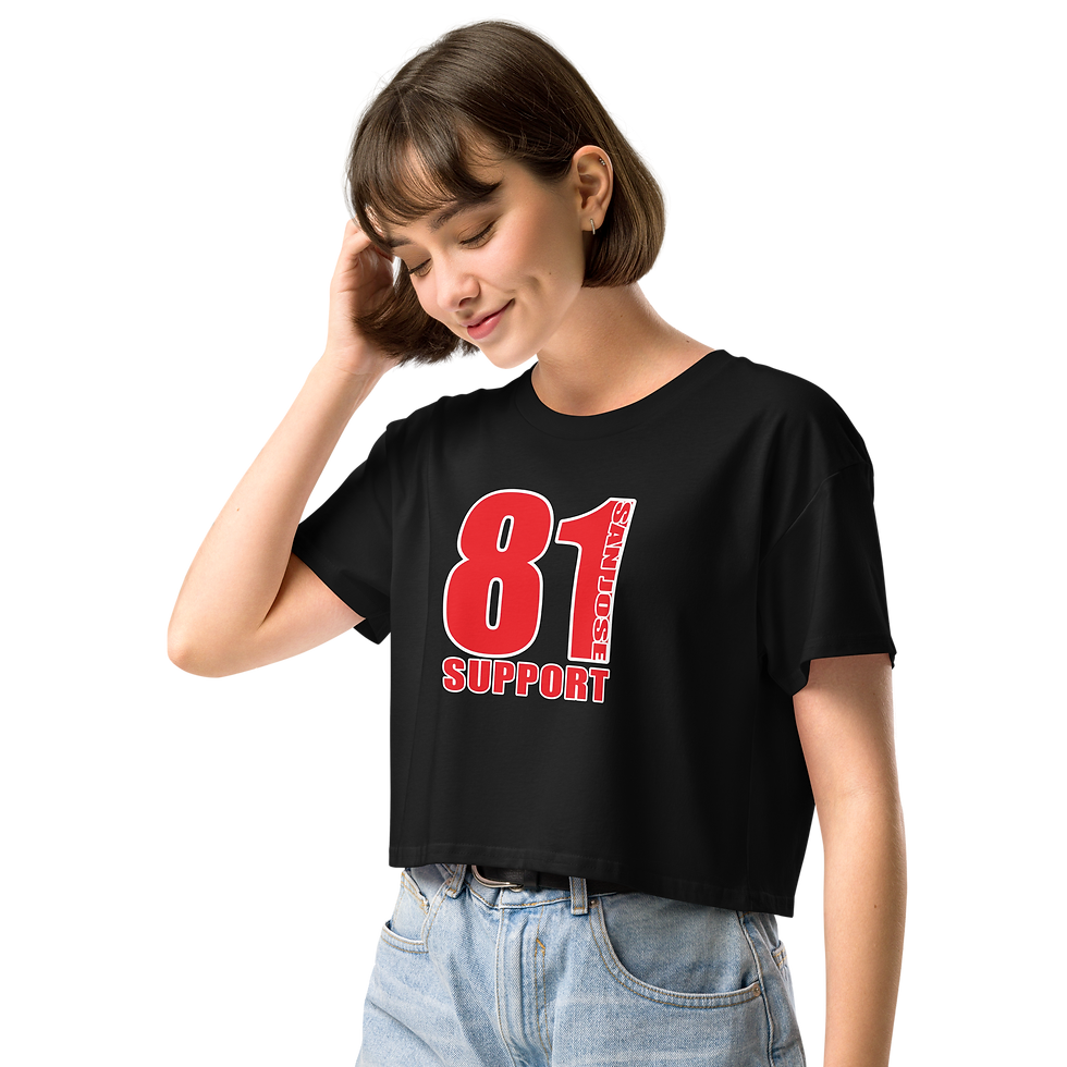 Thumbnail: 81 Support San Jose "Red Logo" Women’s crop top