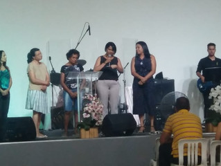 A gratidão de receber a mensagem e o batismo de Hozanira