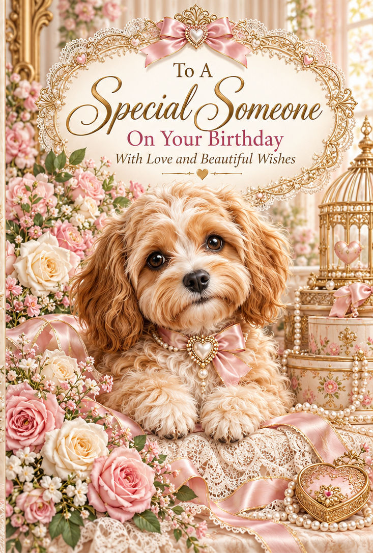 C341 - Shih Tzu Birthday Card