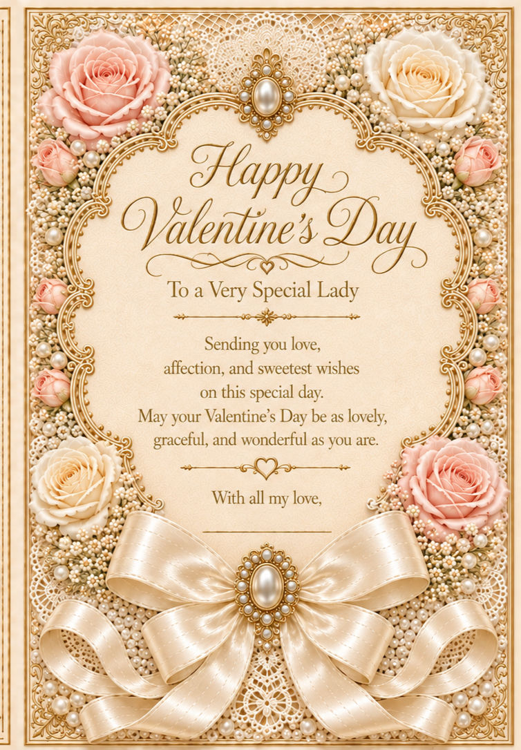 C258 – Valentine's Card For A Lady