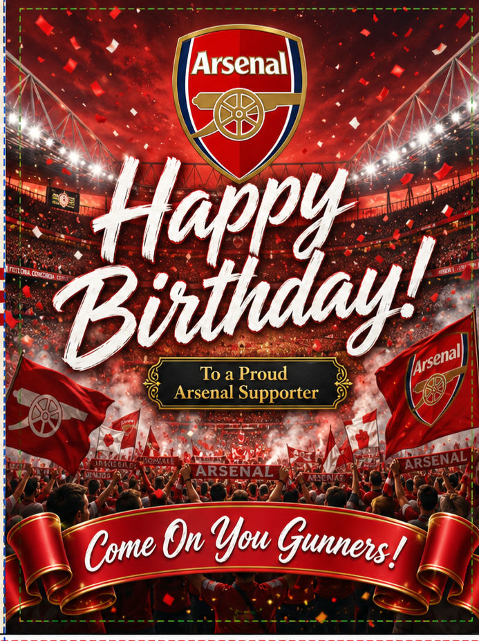 C143 – Arsenal Football Birthday