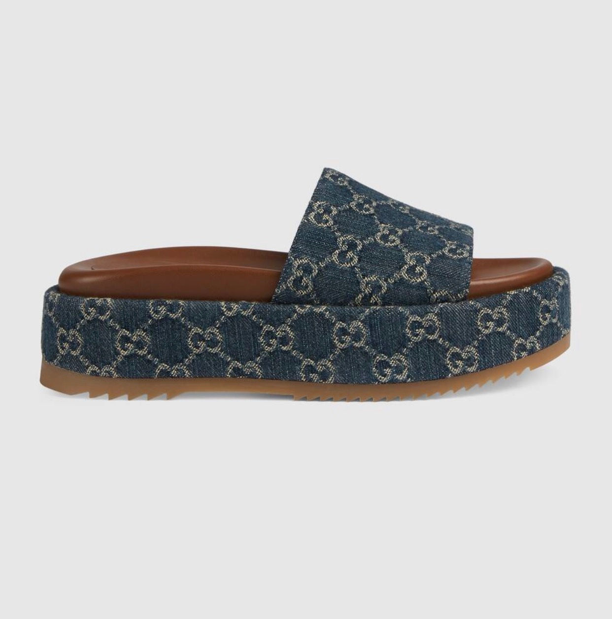 Gucci platform slide sandal