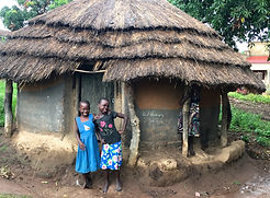Children in a homestead