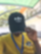 A person wearing a Mental Talk cap