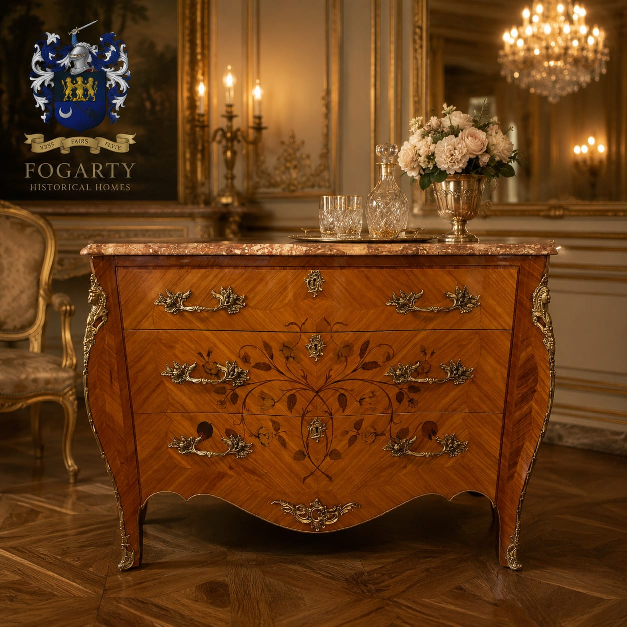 Louis XVI–style kingwood Commode Chest