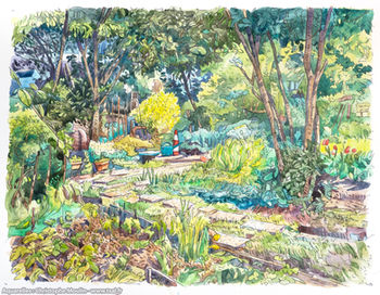 Aquarelle peinte sur un papier Arches grain satiné
Aquarelle de marque :Isaro
achevée le :16/04/2021

format de l'aquarelle :34 / 25,5cm
Passe partout : 50cm / 40cm

Prix : 150 €