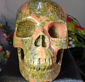 Unakite Crystal Skull