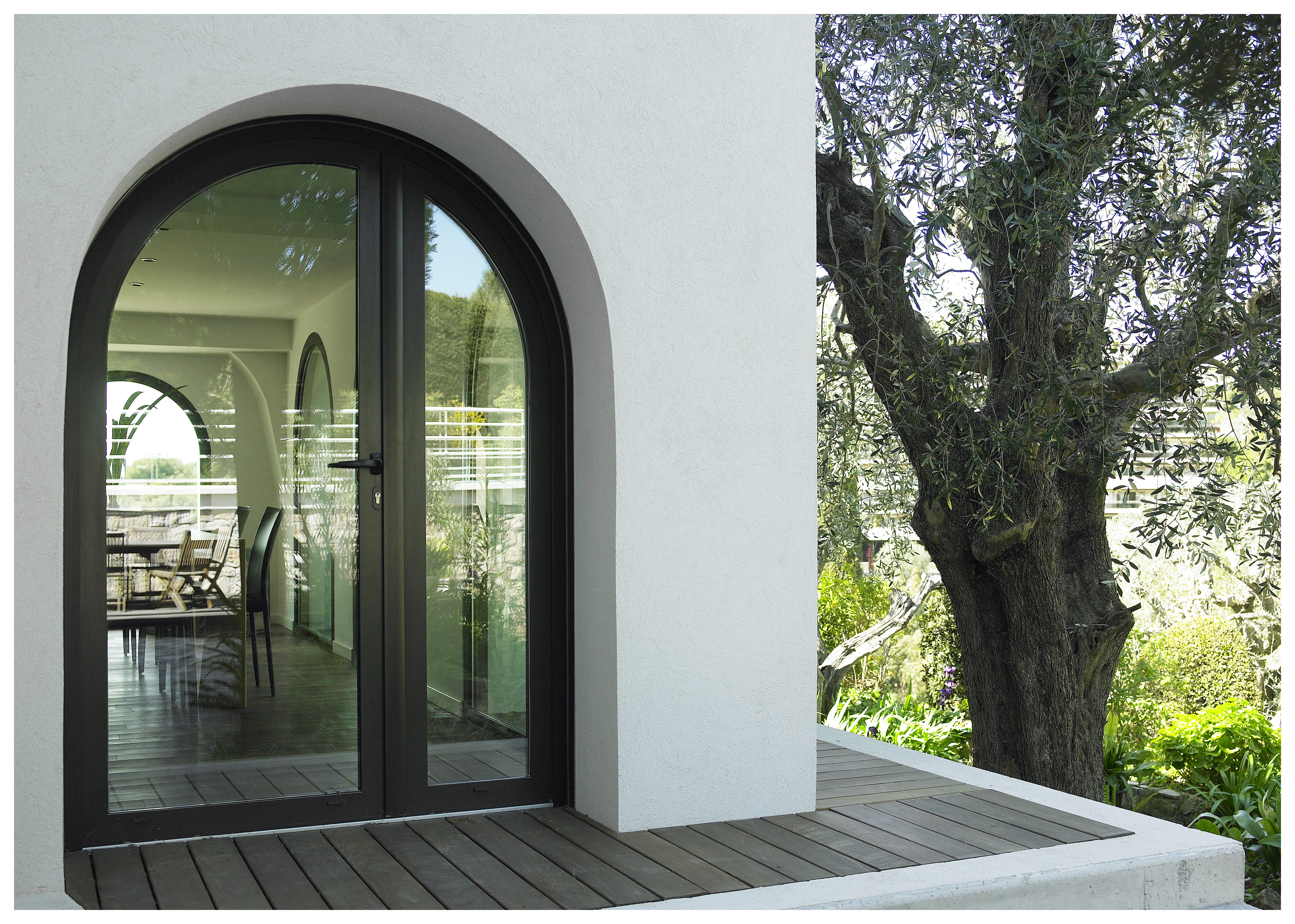 Porte Aluminium Cintrée