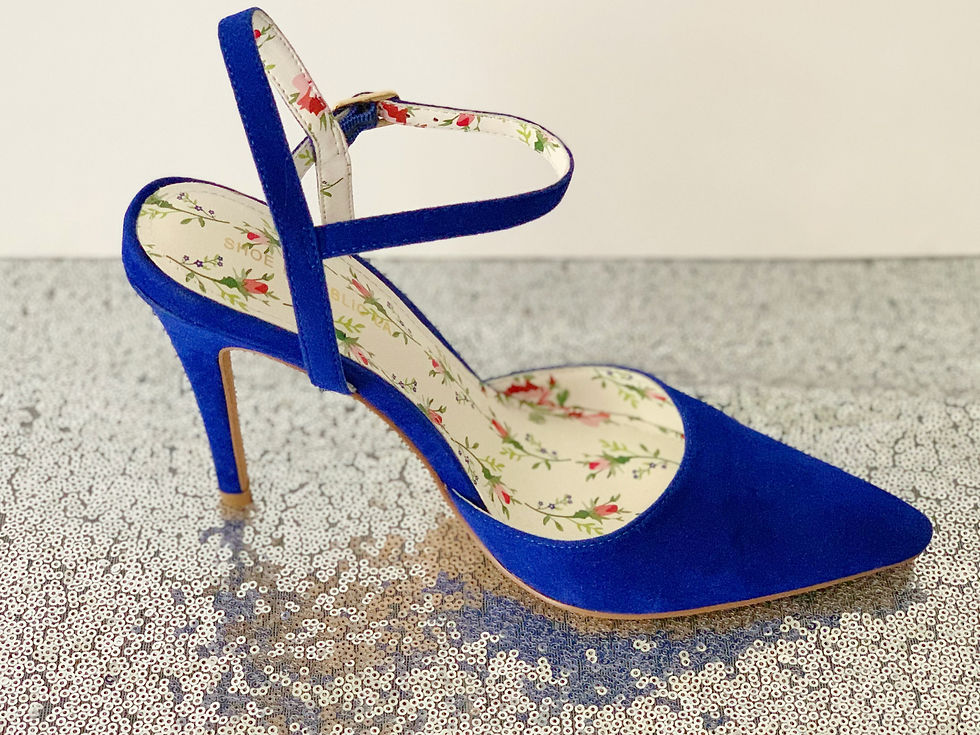 Thumbnail: Royal blue vintage heels