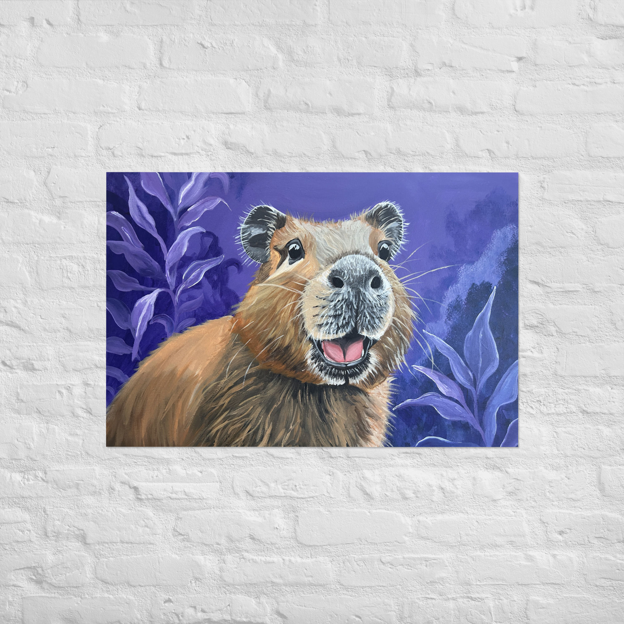 Poster - Happy Capybara