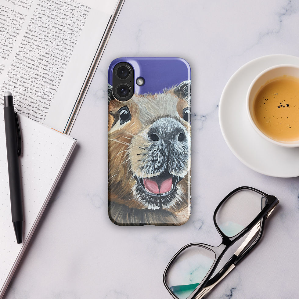 Thumbnail: Snap case for iPhone® - Happy Capybara