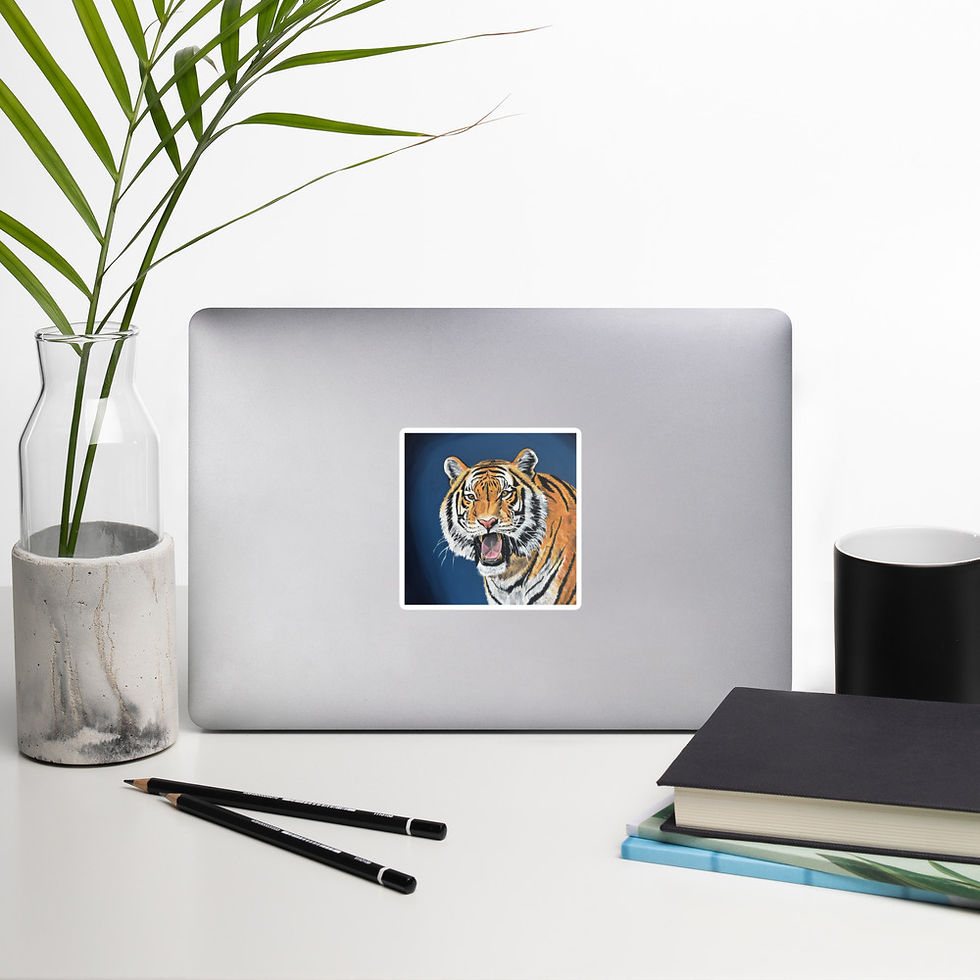Thumbnail: Bubble-free stickers - Go Get 'Em Tigers!