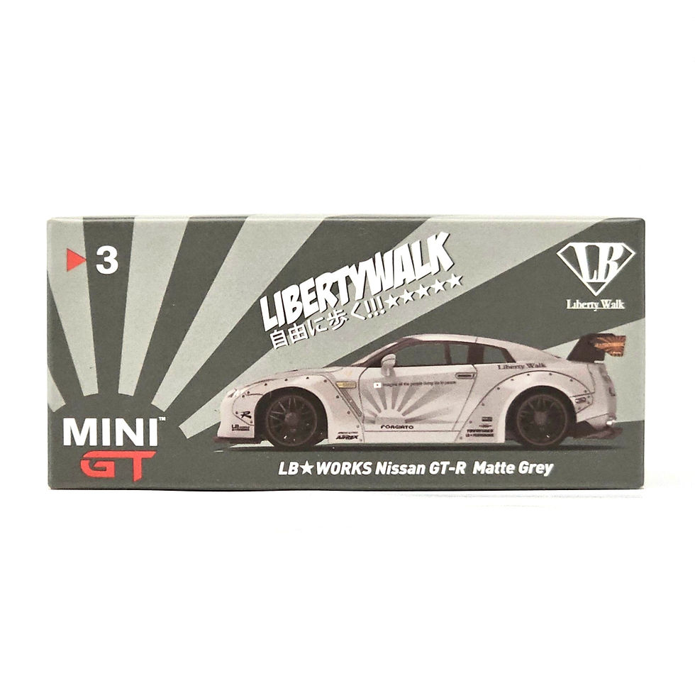 Thumbnail: *** LOOSE *** Mini GT LB Works Nissan GT-R Matte Grey #003